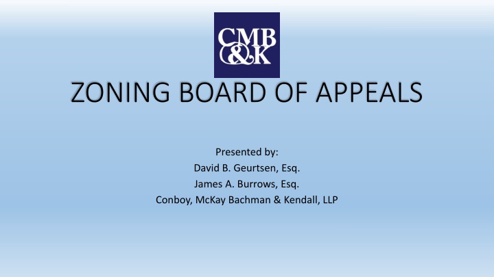 zoning board of appeals