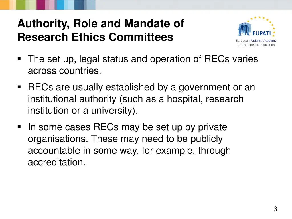 authority role and mandate of research ethics