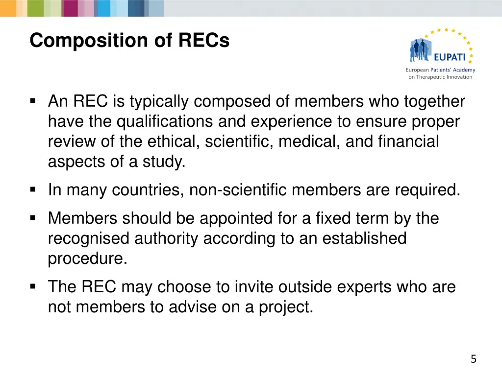 composition of recs