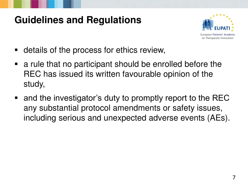 guidelines and regulations 1