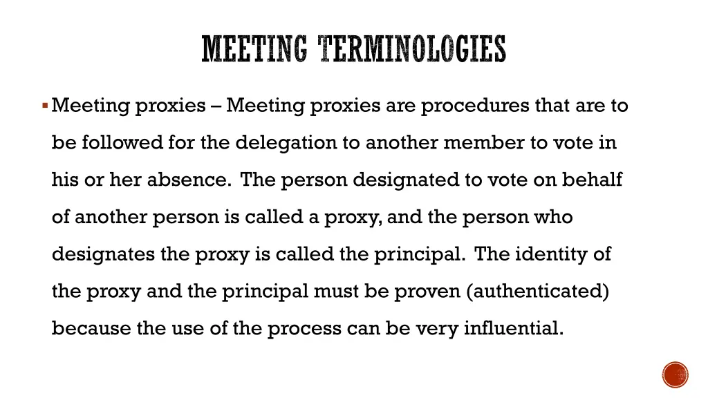 meeting terminologies 3