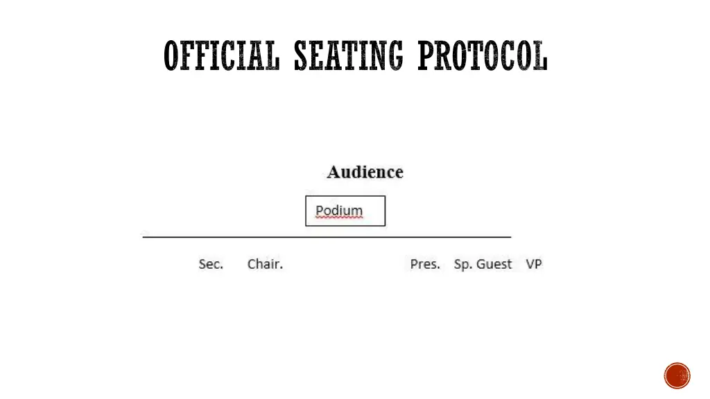 official seating protocol 1