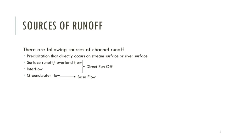 sources of runoff