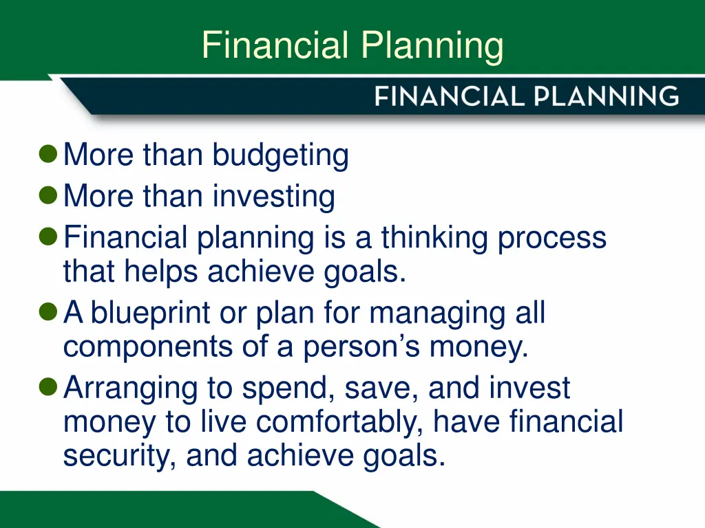 financial planning