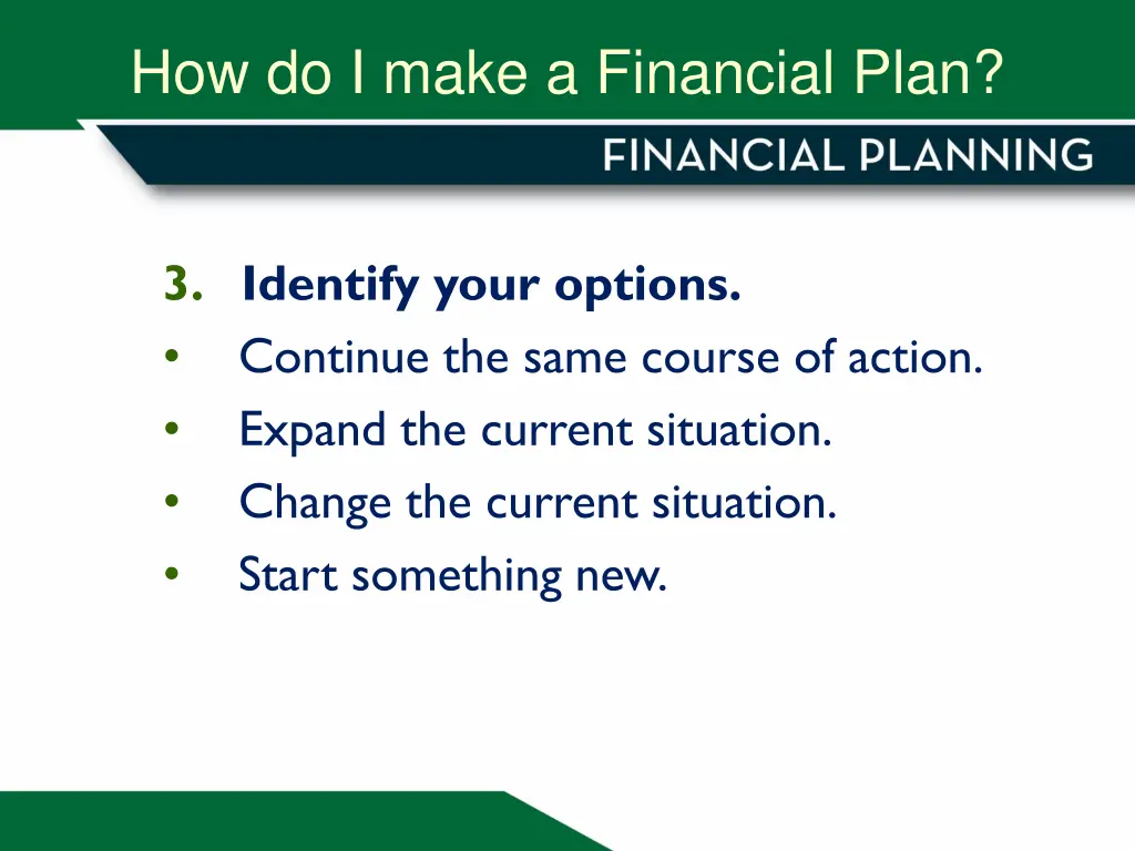 how do i make a financial plan 2