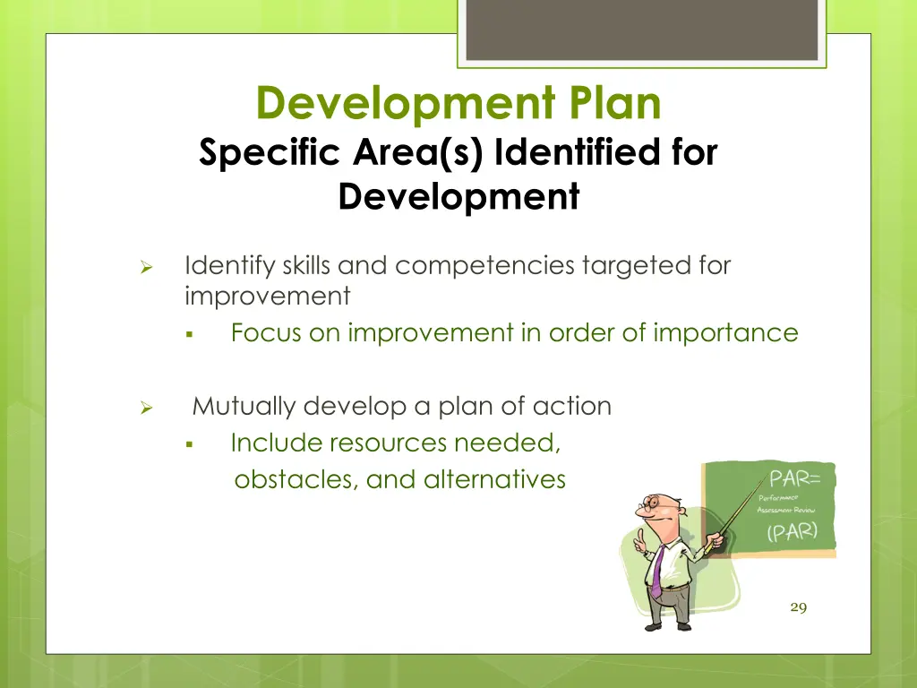 development plan specific area s identified