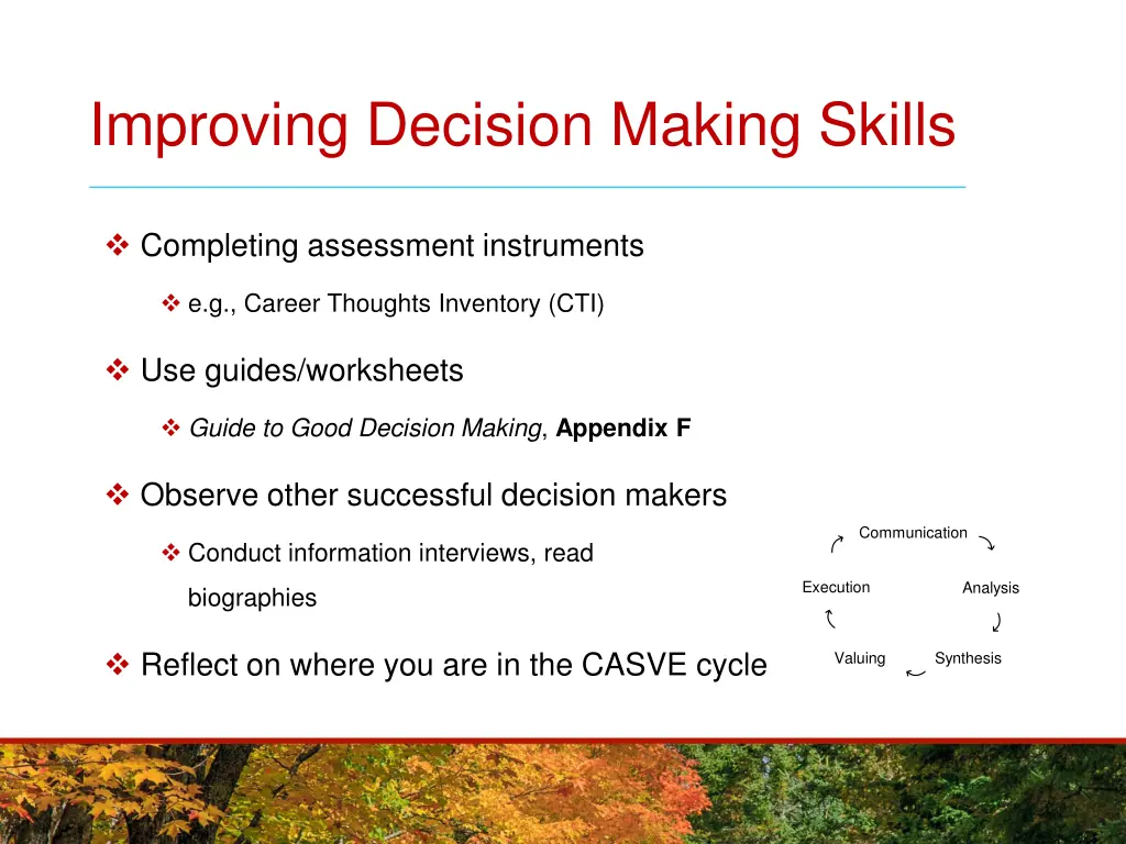 improving decision making skills