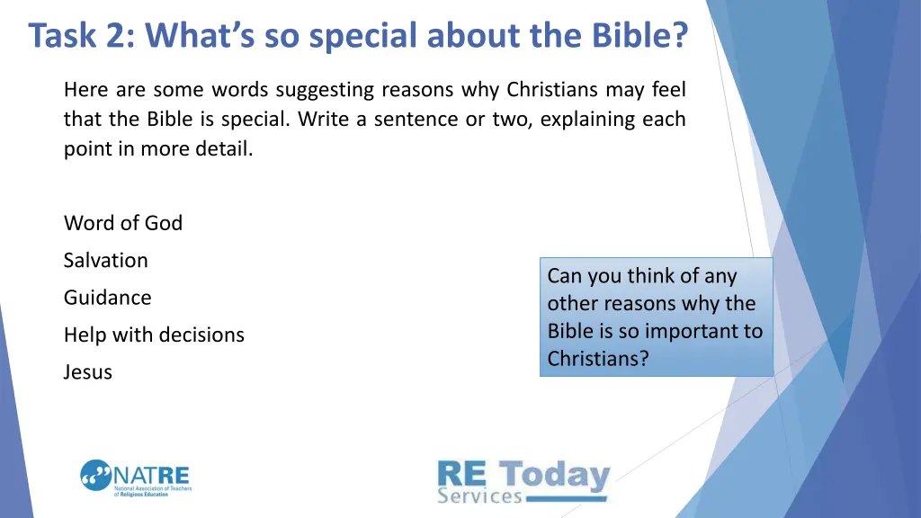 task 2 what s so special about the bible