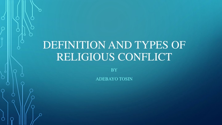 definition and types of religious conflict