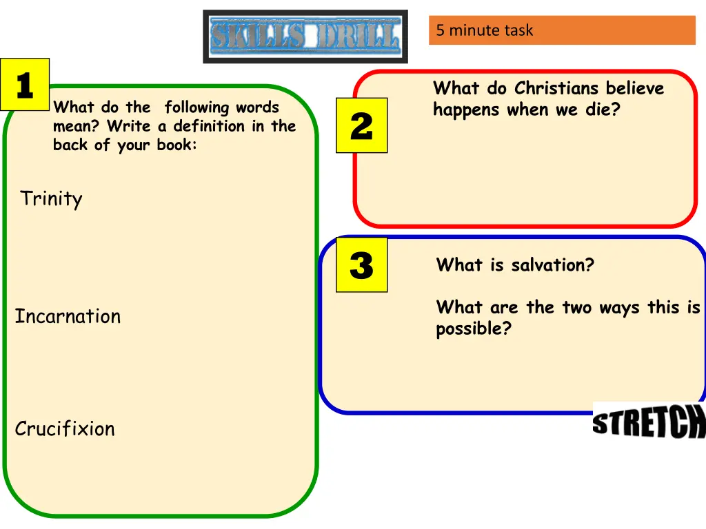 5 minute task