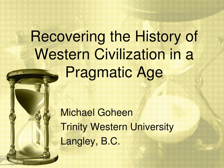 recovering the history of western civilization