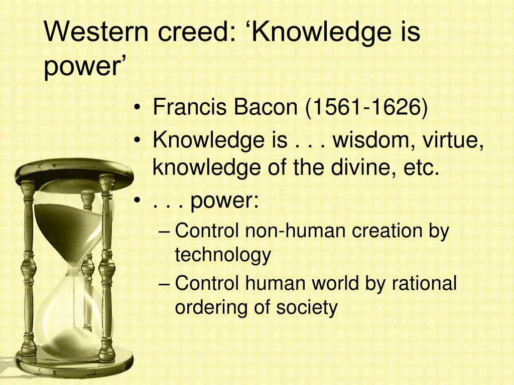 western creed knowledge is power