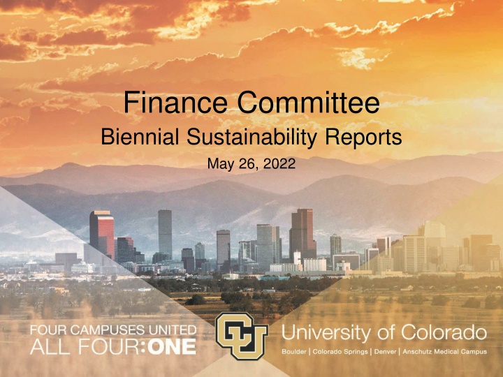 finance committee biennial sustainability reports