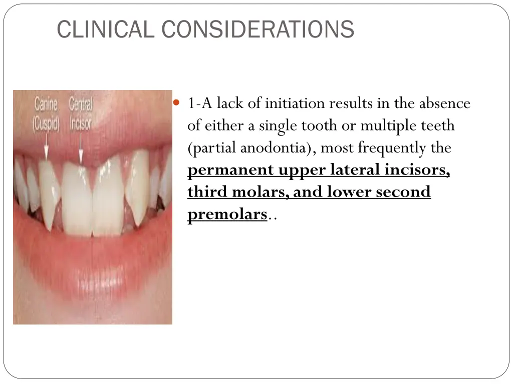 clinical considerations