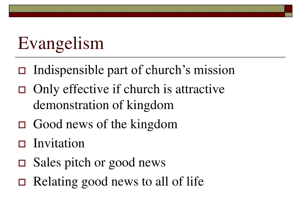 evangelism