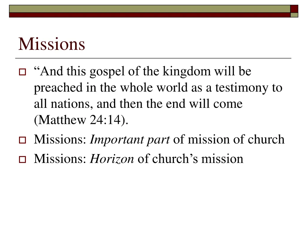 missions 1