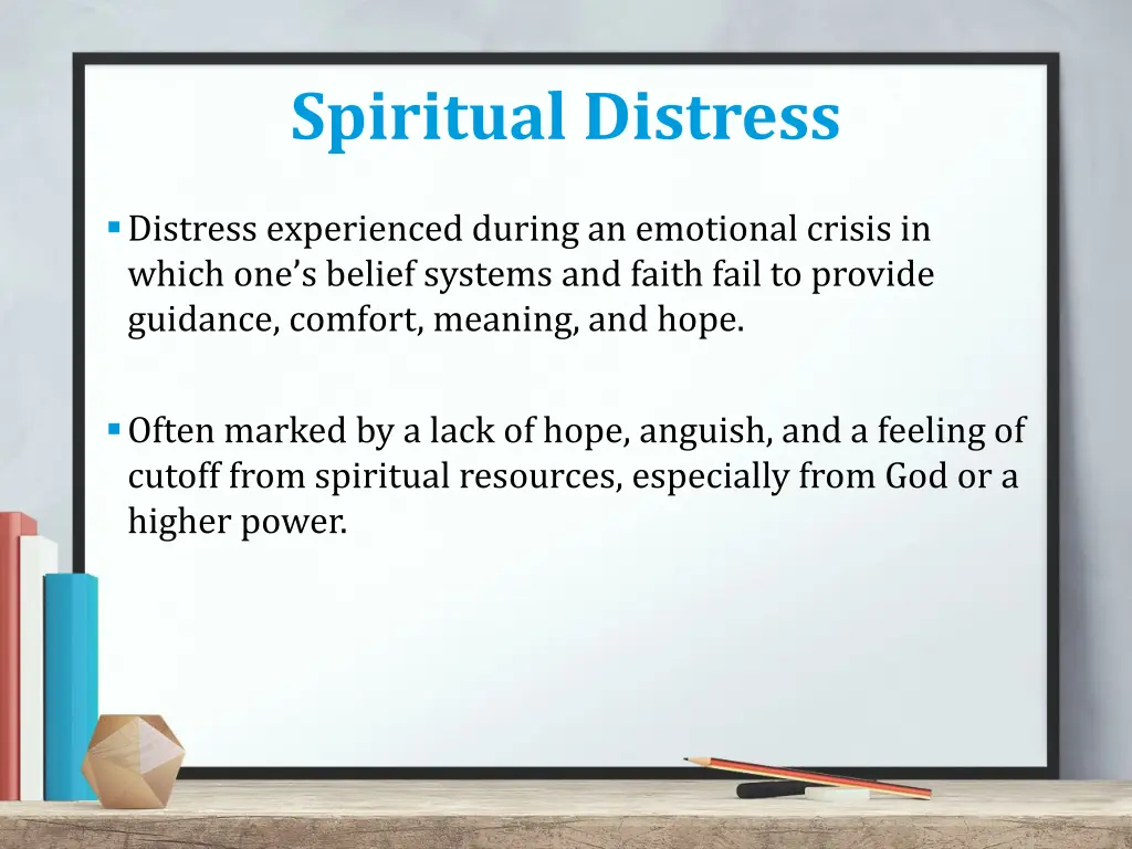 spiritual distress