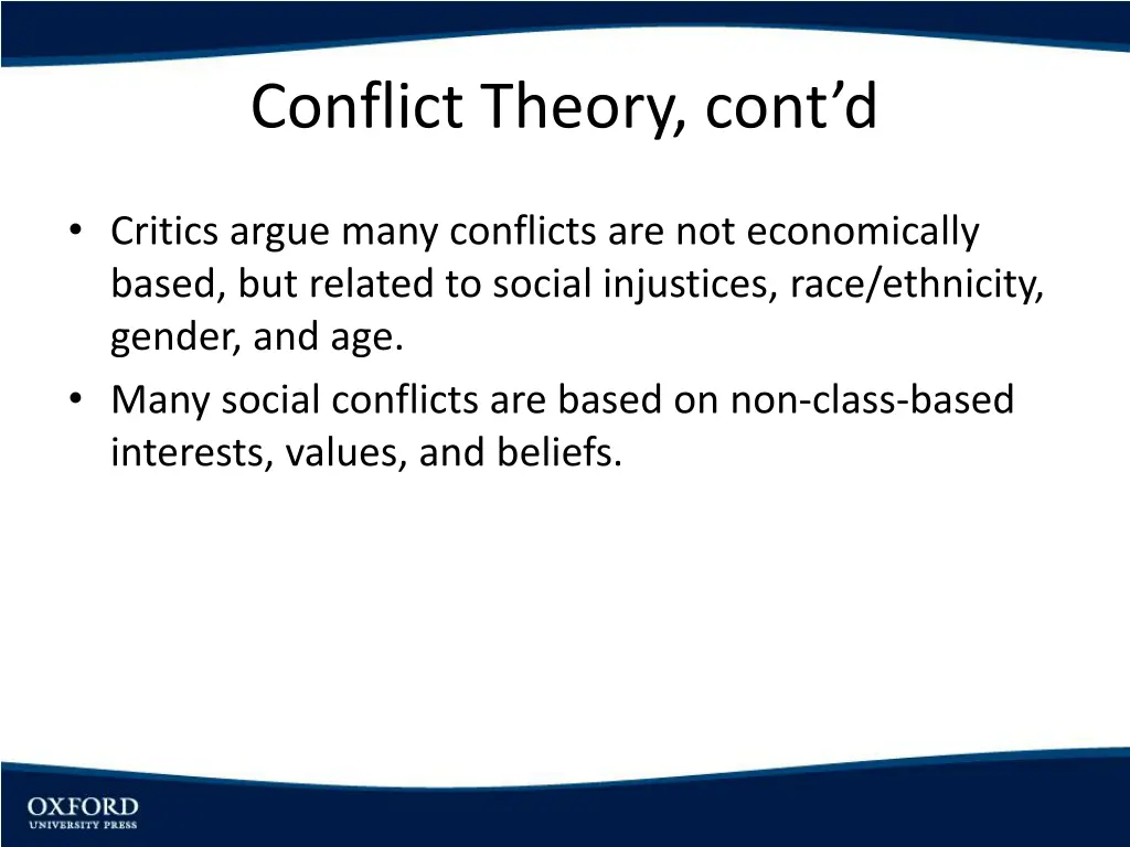 conflict theory cont d 2