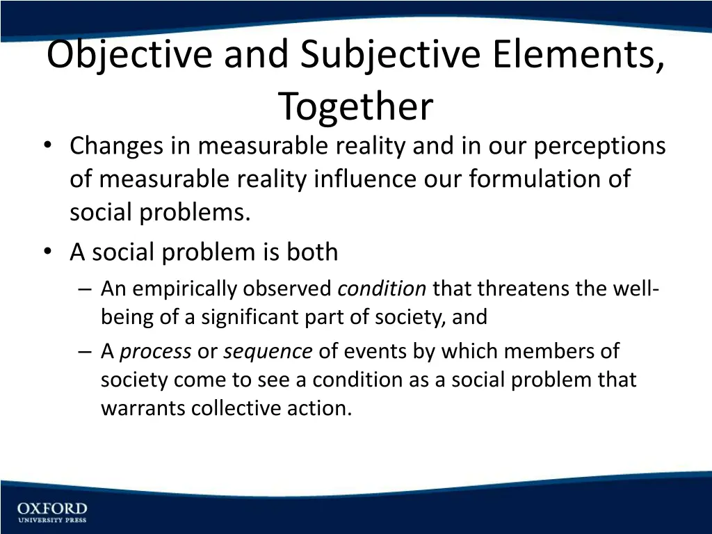 objective and subjective elements together