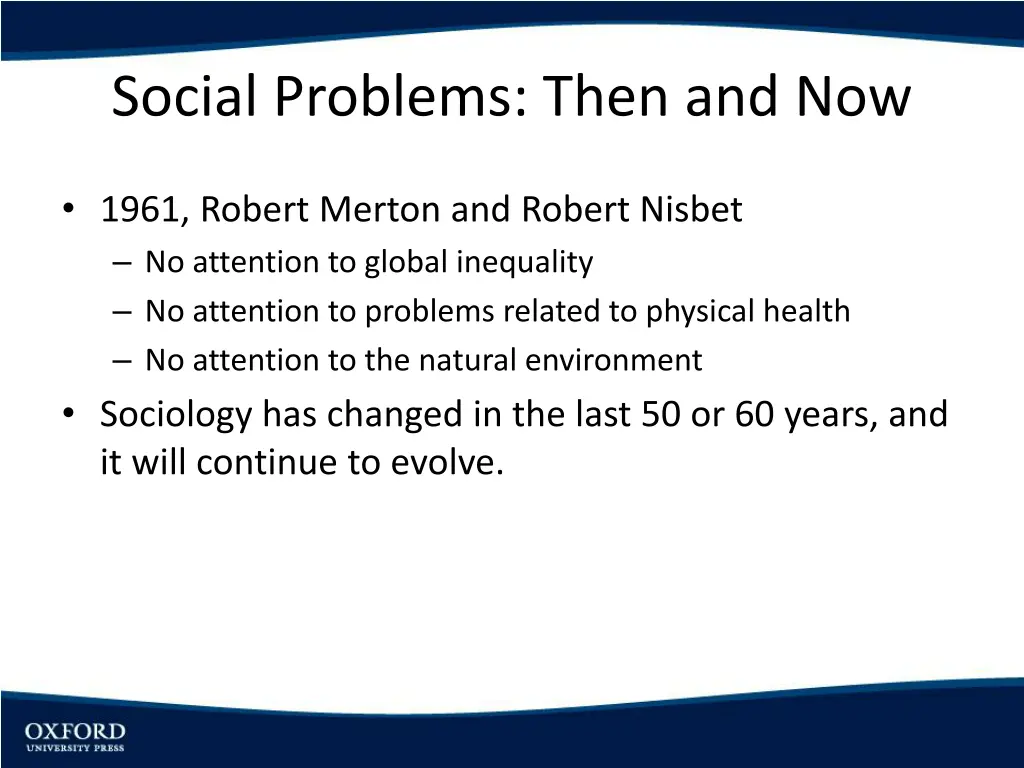 social problems then and now