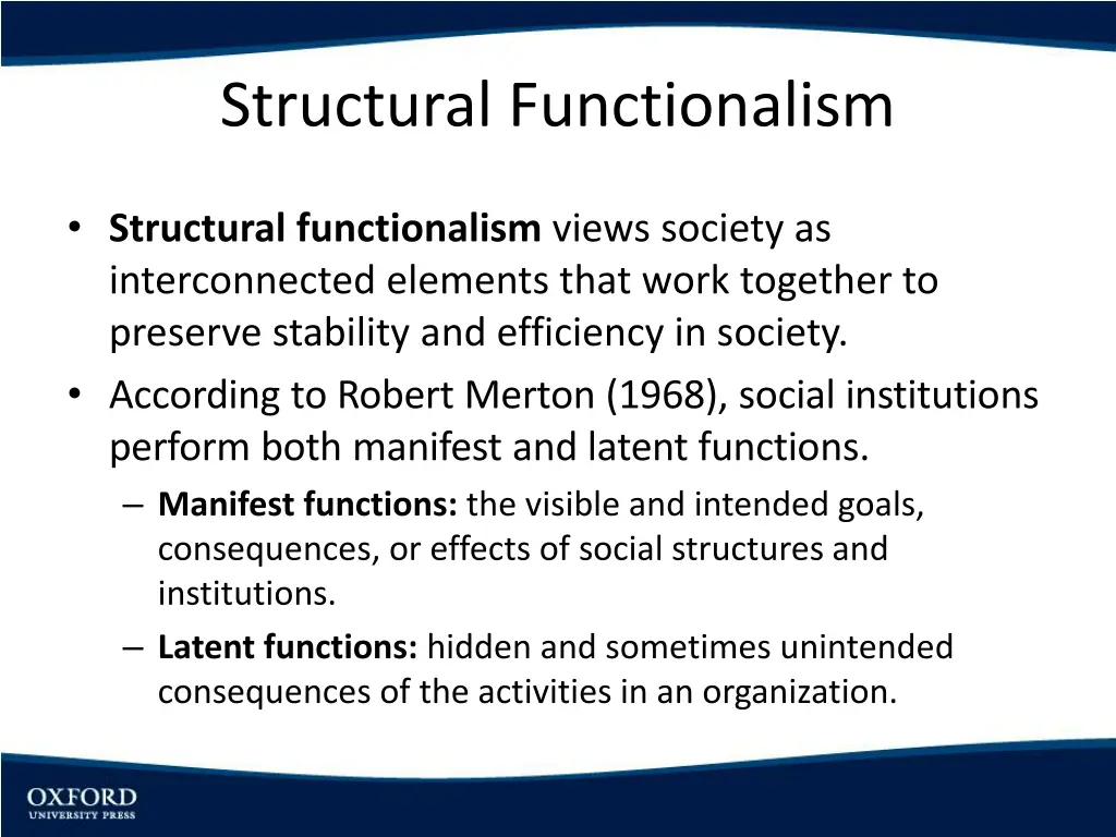 structural functionalism