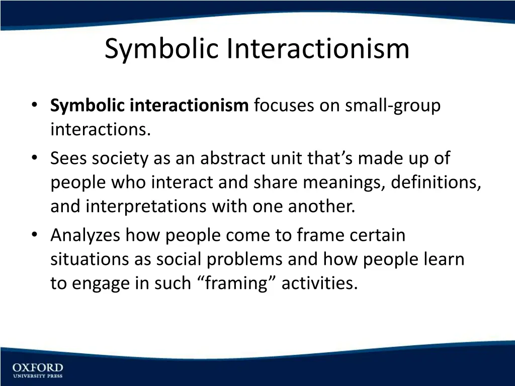 symbolic interactionism