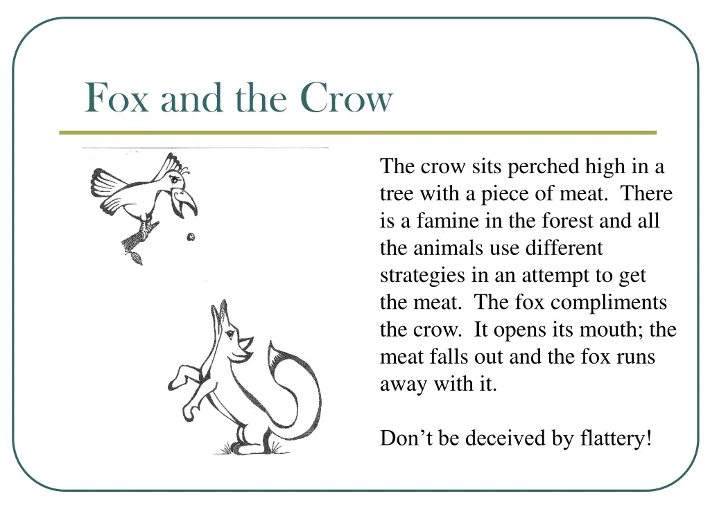 fox and the crow 1