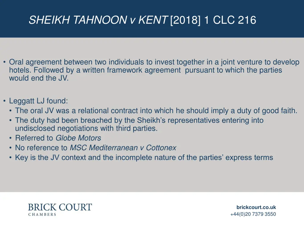 sheikh tahnoon v kent 2018 1 clc 216