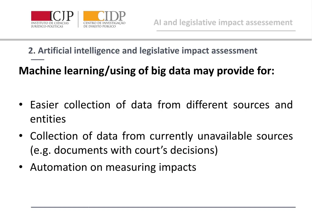 ai and legislative impact assessement 1