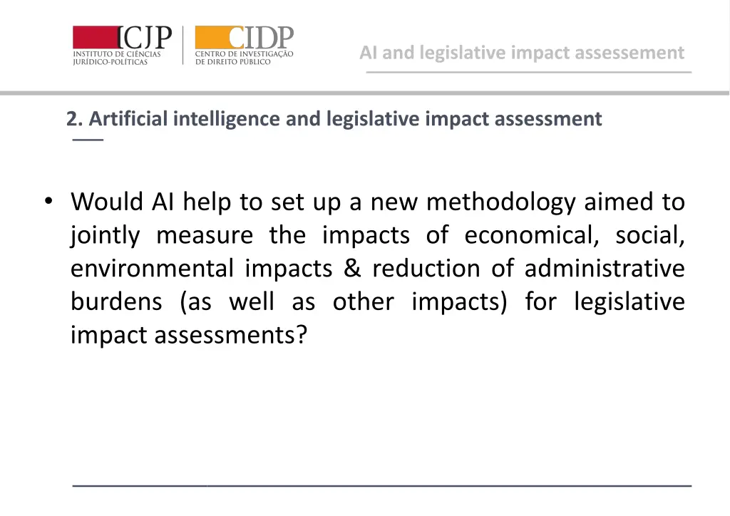 ai and legislative impact assessement 3