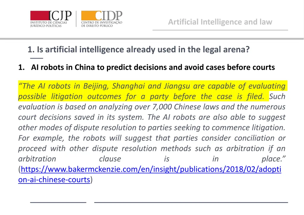 artificial intelligence and law 2