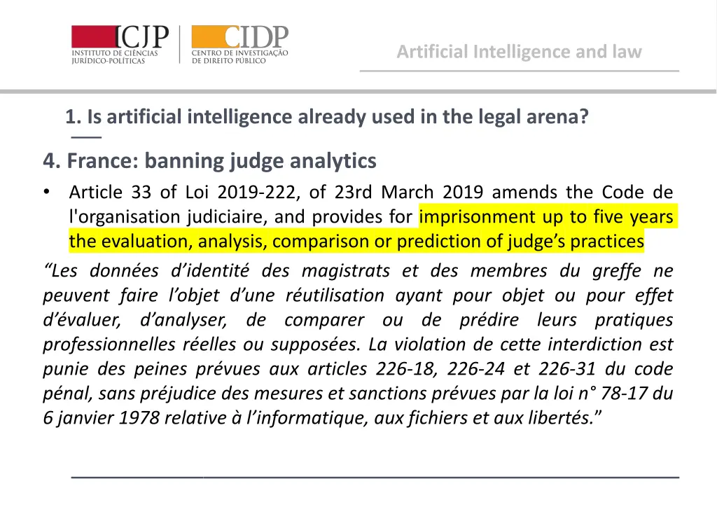 artificial intelligence and law 5