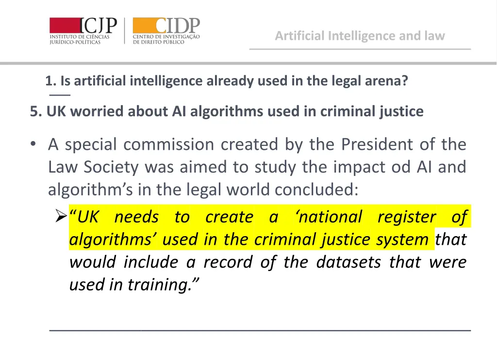 artificial intelligence and law 6