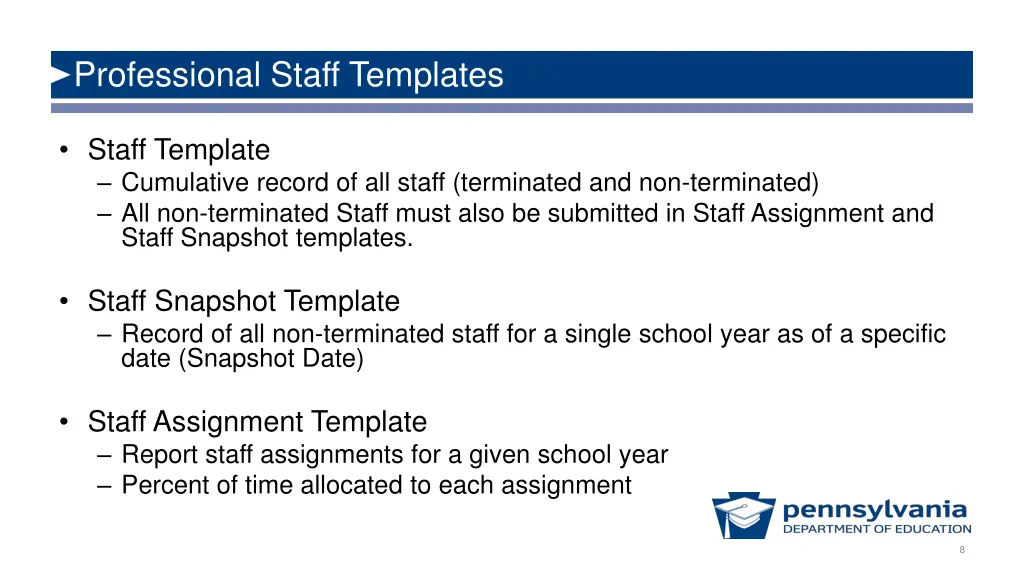 professional staff templates