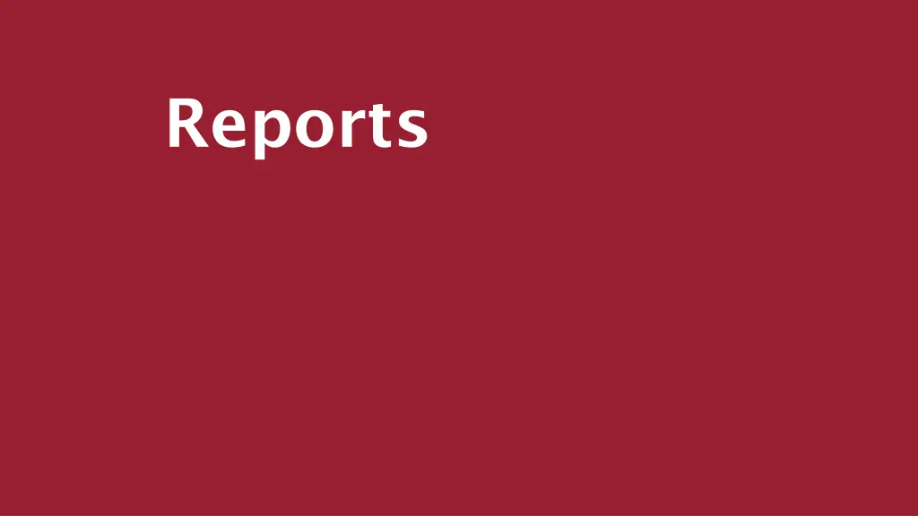 reports