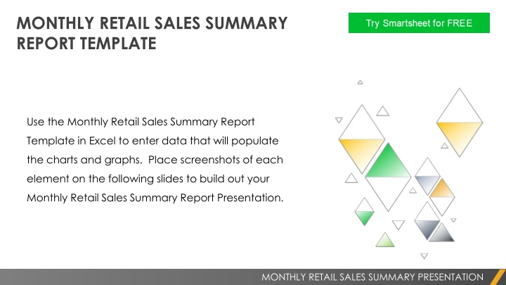 monthly retail sales summary report template