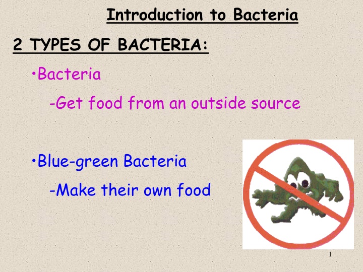 introduction to bacteria 2 types of bacteria