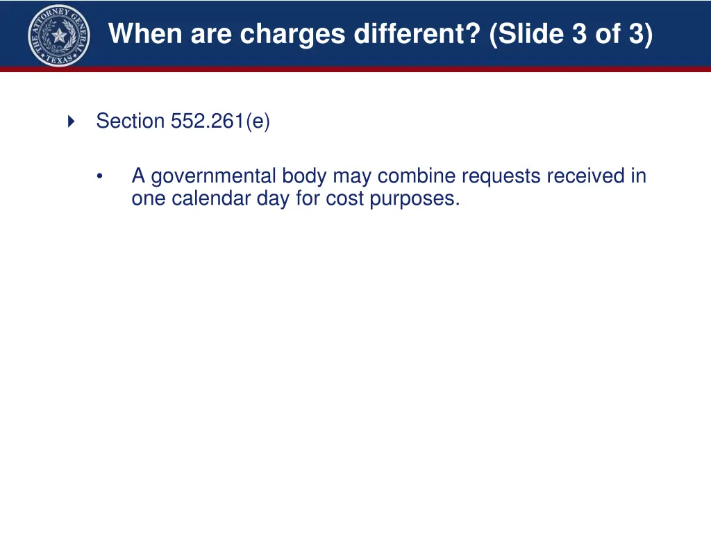 when are charges different slide 3 of 3