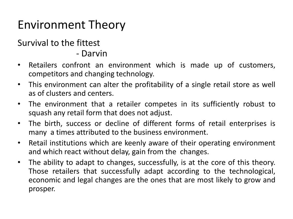 environment theory