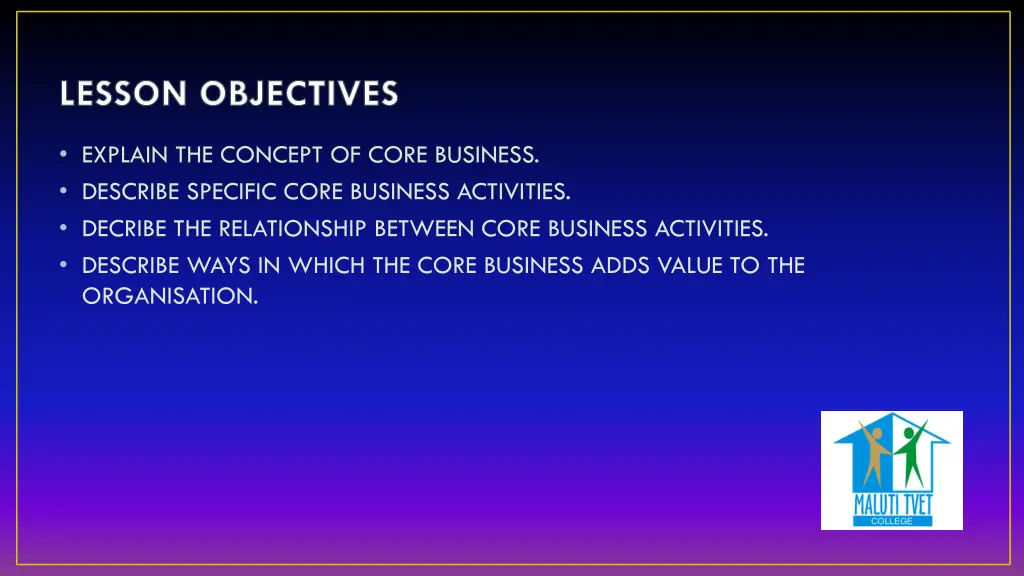 lesson objectives