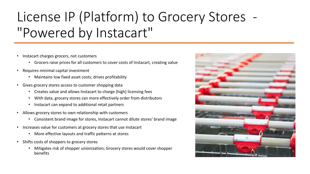 license ip platform to grocery stores powered