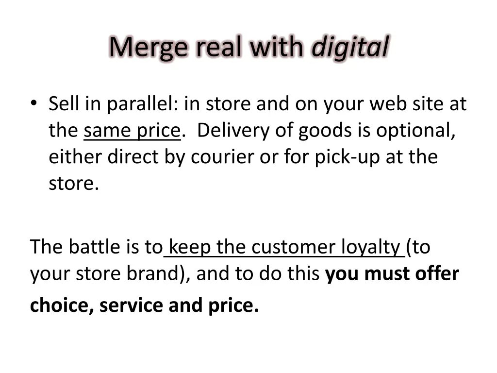 merge real with digital