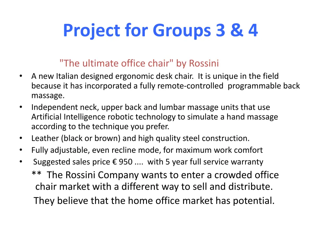 project for groups 3 4