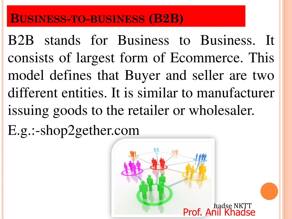 b usiness to business b2b b2b stands for business