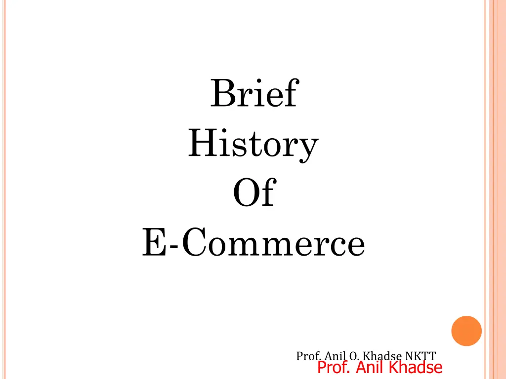 brief history of e commerce