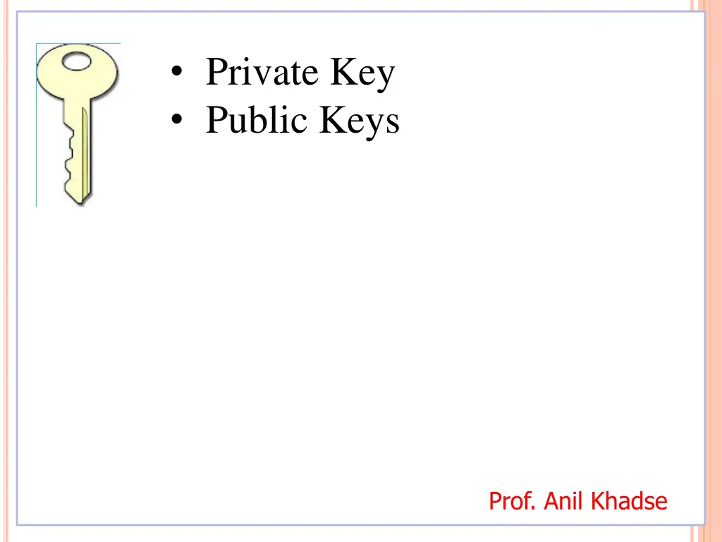 private key public keys