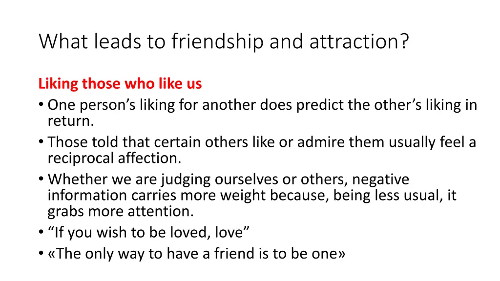 what leads to friendship and attraction 20