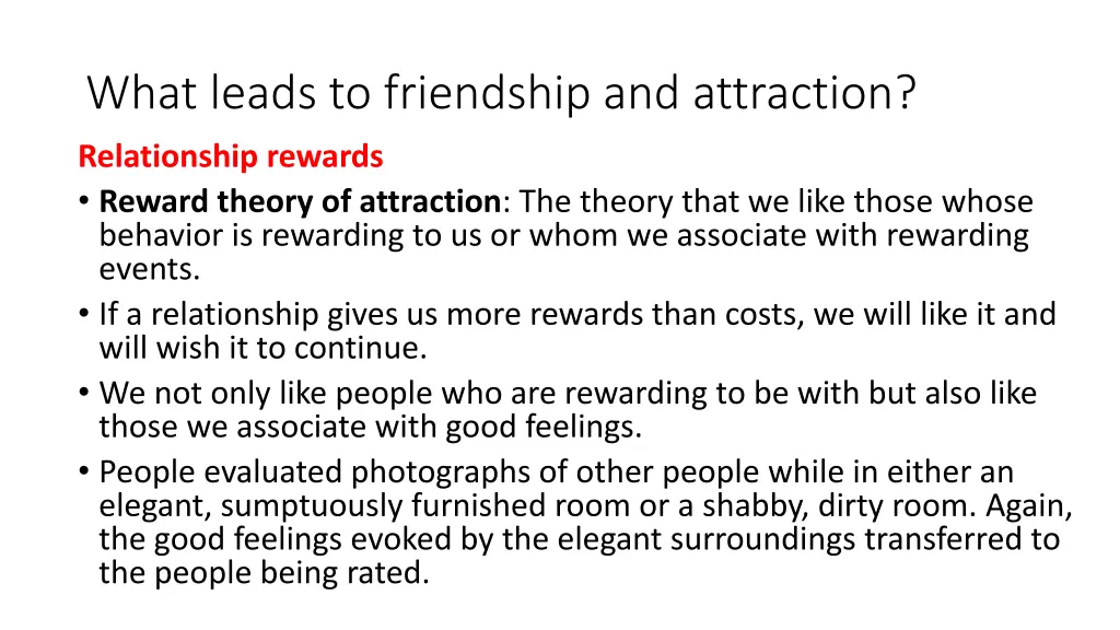 what leads to friendship and attraction 22