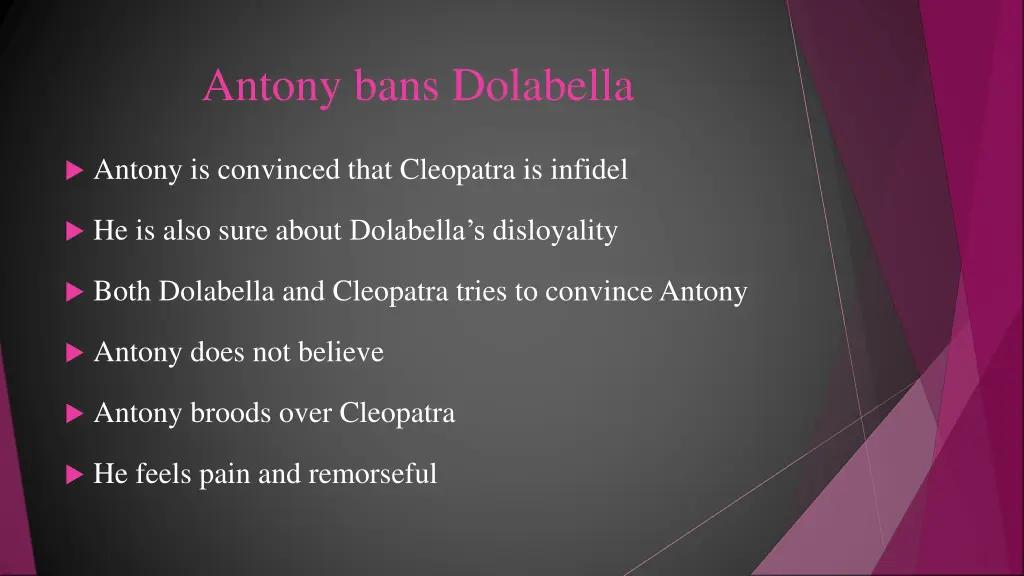 antony bans dolabella