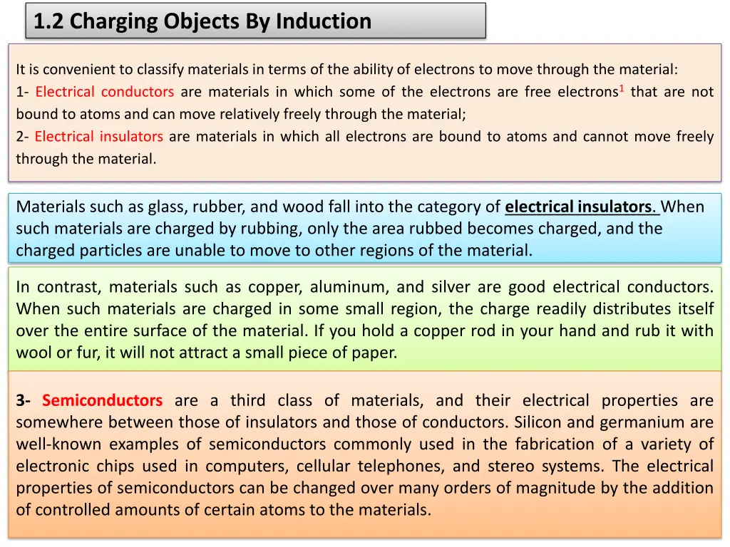 1 2 charging objects by induction